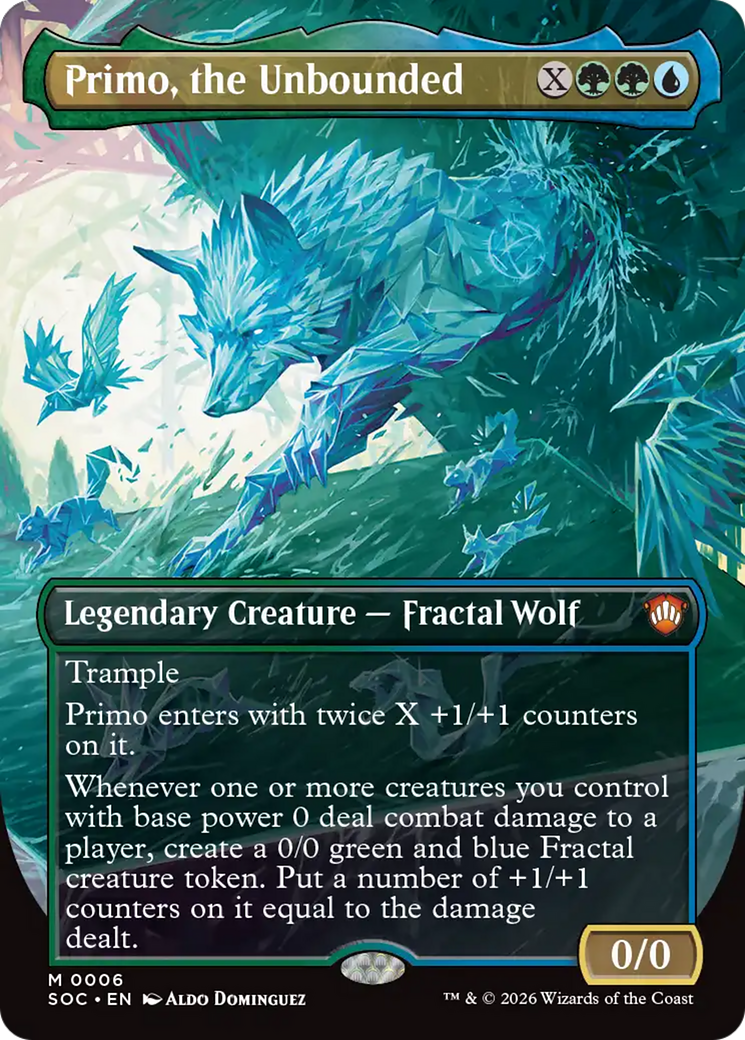 Primo, the Unbounded (Borderless) [Secrets of Strixhaven Commander] | Card Merchant Takapuna