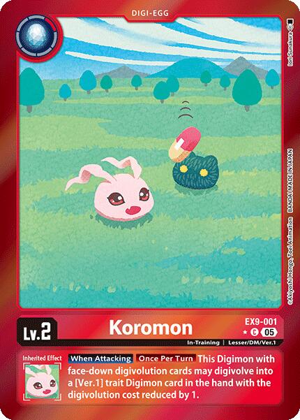 Koromon [EX9-001] (Limited Foil) [Versus Monsters] | Card Merchant Takapuna