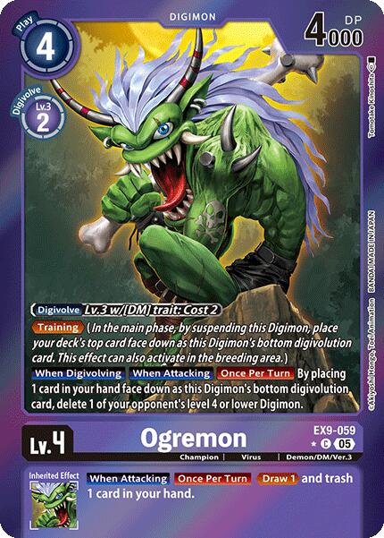 Ogremon [EX9-059] (Limited Foil) [Versus Monsters] | Card Merchant Takapuna