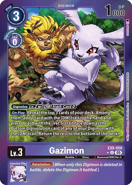 Gazimon [EX9-058] (Limited Foil) [Versus Monsters] | Card Merchant Takapuna