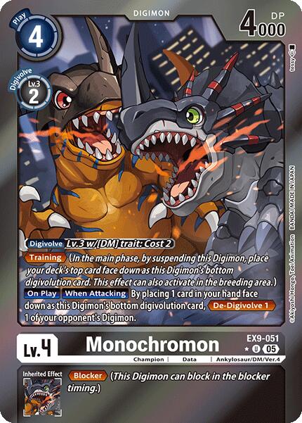 Monochromon [EX9-051] (Limited Foil) [Versus Monsters] | Card Merchant Takapuna