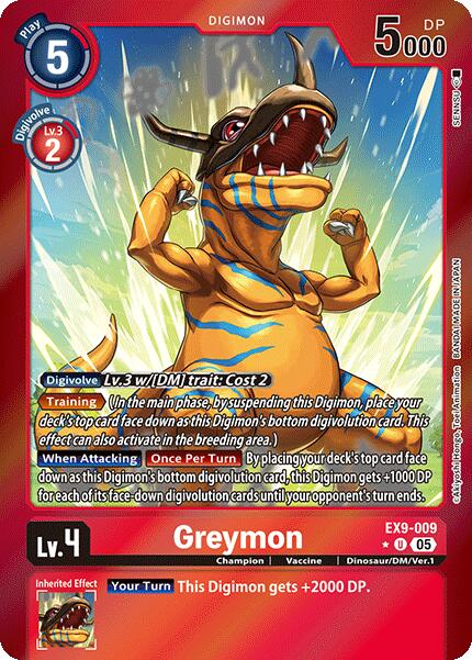 Greymon [EX9-009] (Limited Foil) [Versus Monsters] | Card Merchant Takapuna