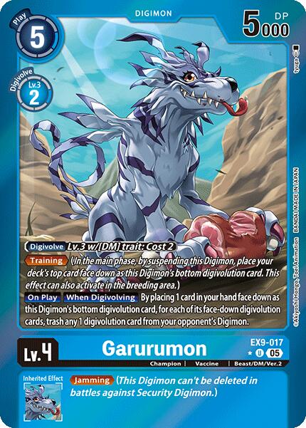 Garurumon [EX9-017] (Limited Foil) [Versus Monsters] | Card Merchant Takapuna