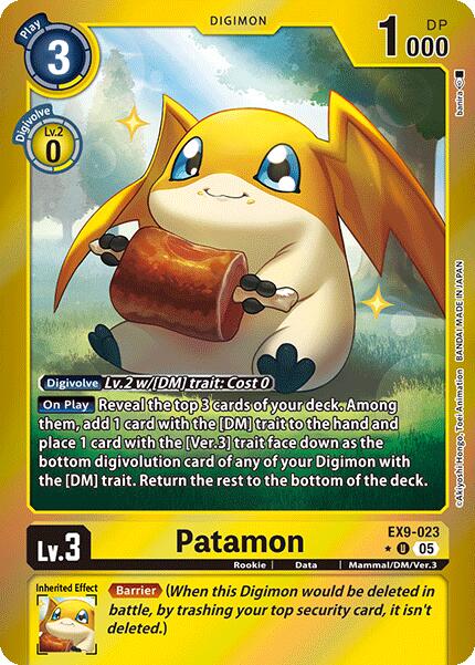 Patamon [EX9-023] (Limited Foil) [Versus Monsters] | Card Merchant Takapuna