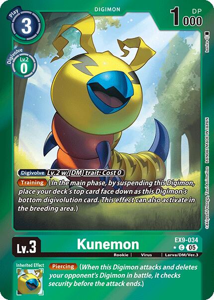 Kunemon [EX9-034] (Limited Foil) [Versus Monsters] | Card Merchant Takapuna