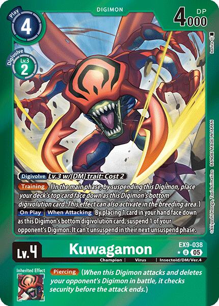 Kuwagamon [EX9-038] (Limited Foil) [Versus Monsters] | Card Merchant Takapuna