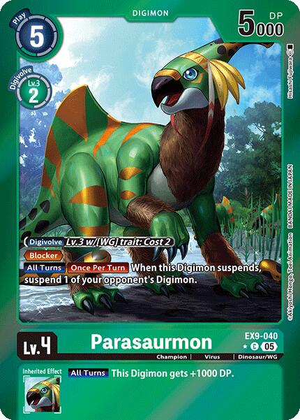 Parasaurmon [EX9-040] (Limited Foil) [Versus Monsters] | Card Merchant Takapuna