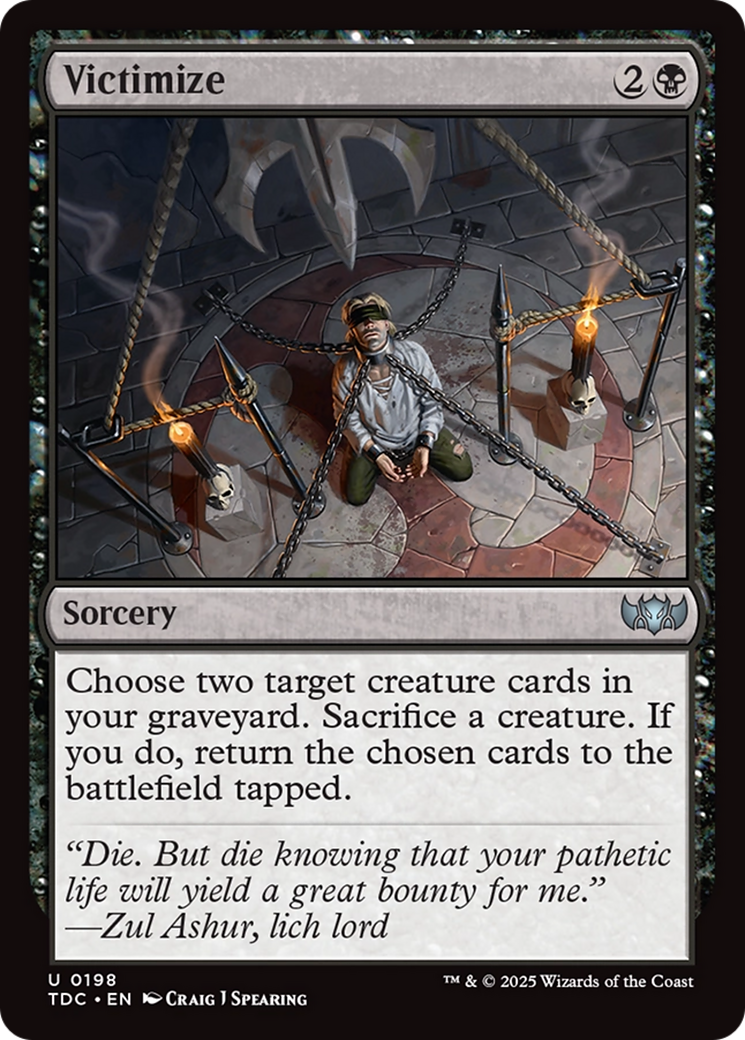 Victimize [Tarkir: Dragonstorm Commander] | Card Merchant Takapuna