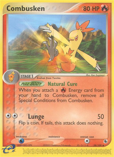 Combusken (28/109) [EX: Ruby & Sapphire] | Card Merchant Takapuna
