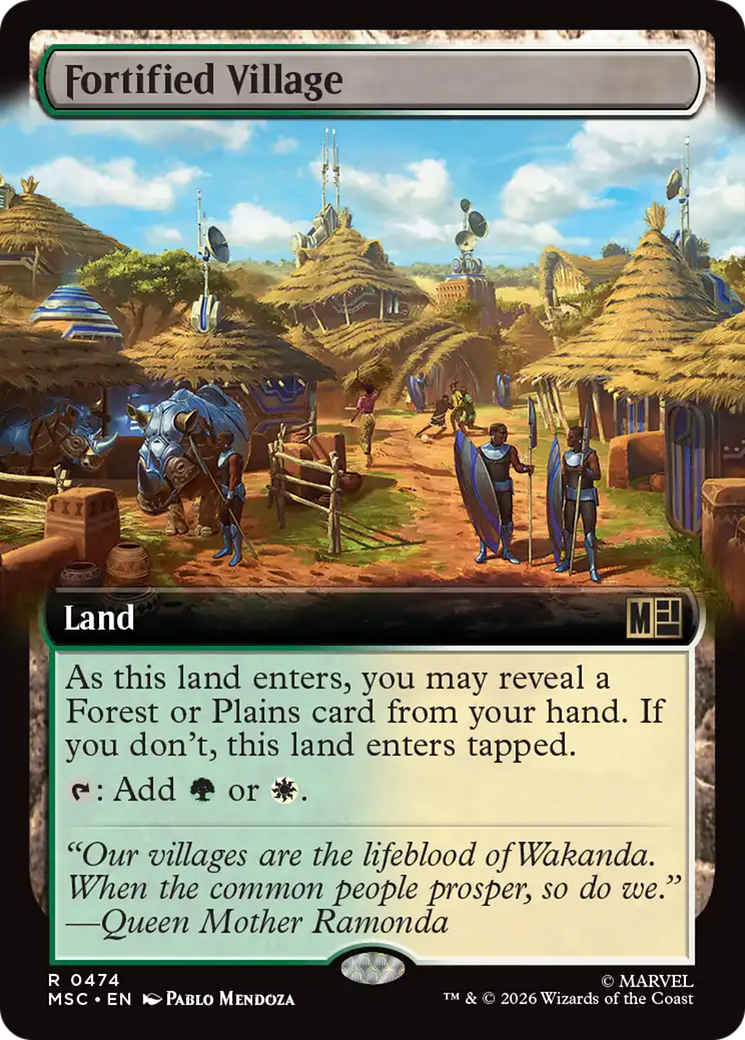 Fortified Village (Extended Art) [Marvel Super Heroes Commander] | Card Merchant Takapuna