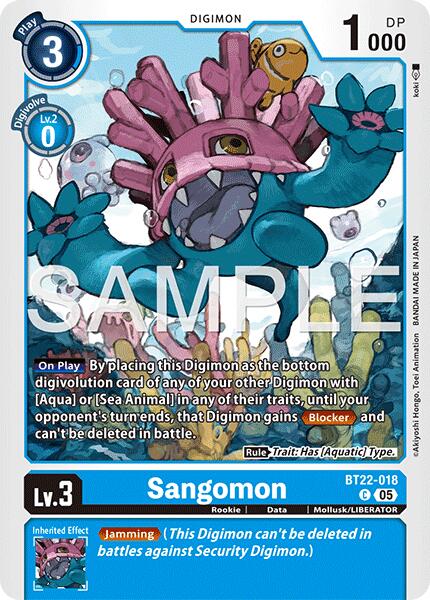 Sangomon [BT22-018] [Cyber Eden] | Card Merchant Takapuna
