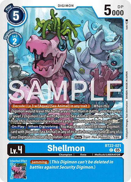 Shellmon [BT22-021] [Cyber Eden] | Card Merchant Takapuna