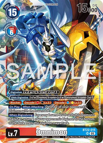 Omnimon [BT22-015] [Cyber Eden] | Card Merchant Takapuna