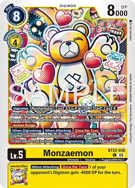 Monzaemon [BT22-038] [Cyber Eden] | Card Merchant Takapuna