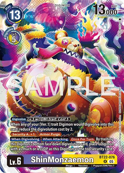 ShinMonzaemon [BT22-076] [Cyber Eden] | Card Merchant Takapuna