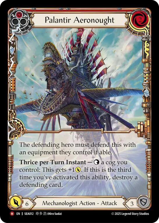 Palantir Aeronought (Extended Art) (Rainbow Foil) [SEA012] (High Seas)  Rainbow Foil | Card Merchant Takapuna