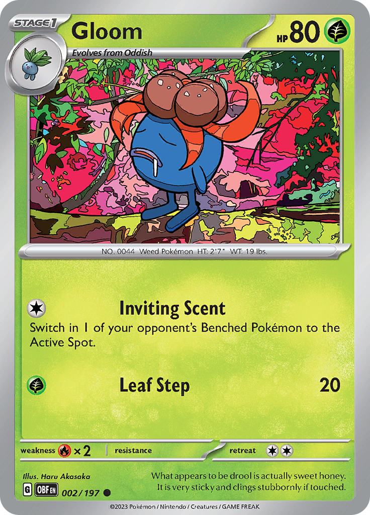 Gloom (002/197) [Scarlet & Violet: Obsidian Flames] | Card Merchant Takapuna