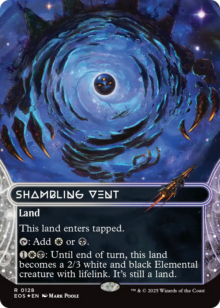 Shambling Vent (0128) (Borderless) (Galaxy Foil) [Edge of Eternities: Stellar Sights] | Card Merchant Takapuna