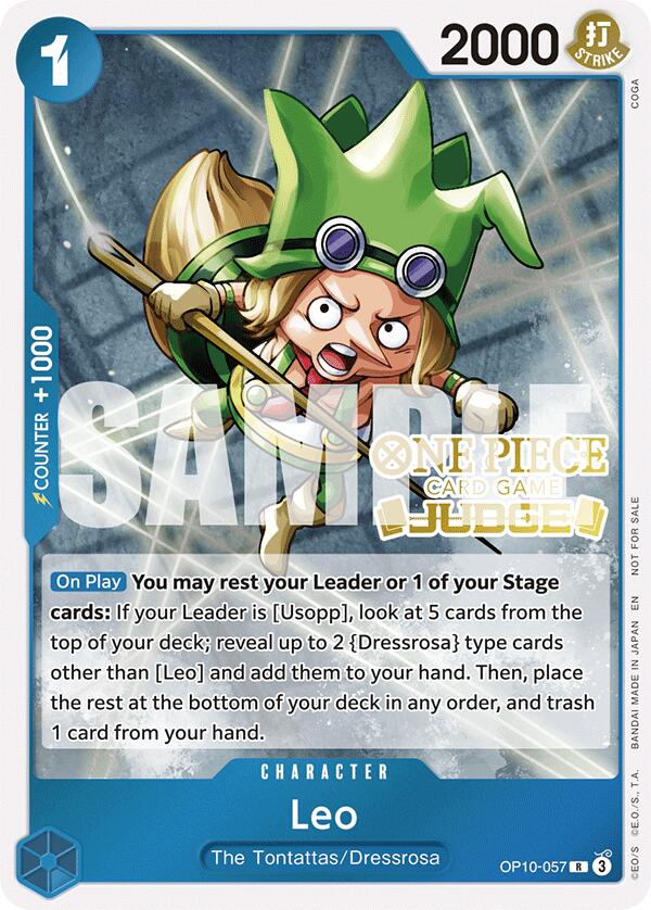 Leo (Judge Pack Vol. 6) [One Piece Promotion Cards] | Card Merchant Takapuna