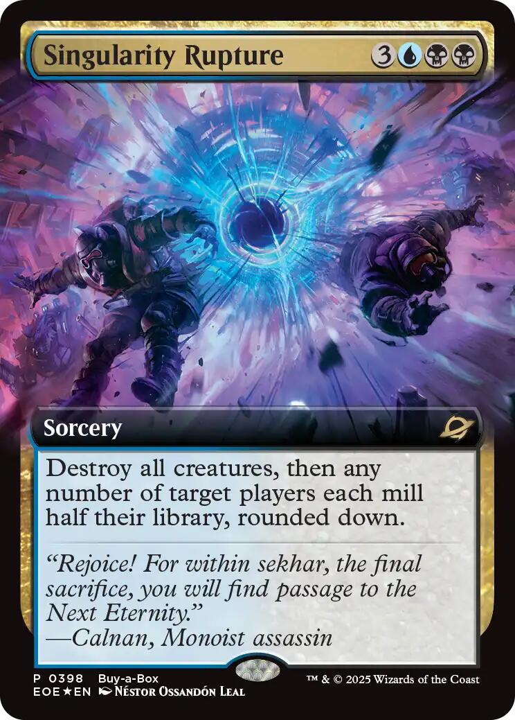 Singularity Rupture (Extended Art) (Buy-A-Box) [Edge of Eternities] | Card Merchant Takapuna