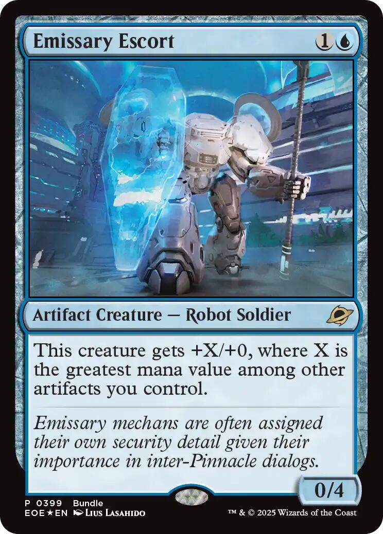 Emissary Escort (Bundle) [Edge of Eternities Promo Pack] | Card Merchant Takapuna