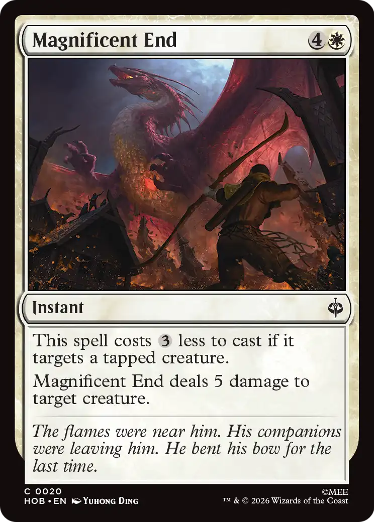 Magnificent End [The Hobbit] | Card Merchant Takapuna