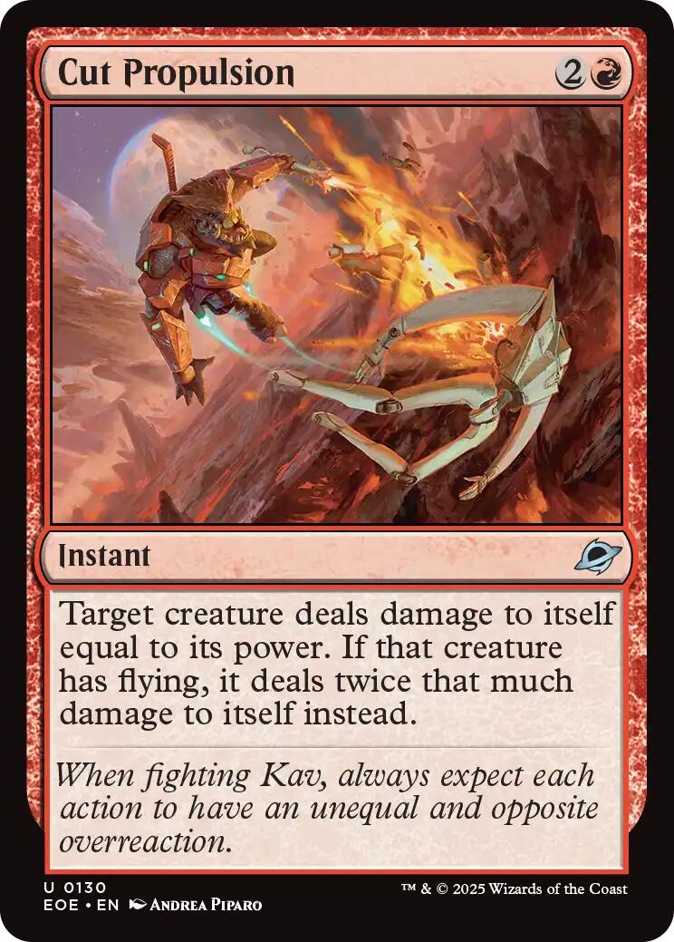 Cut Propulsion [Edge of Eternities] | Card Merchant Takapuna