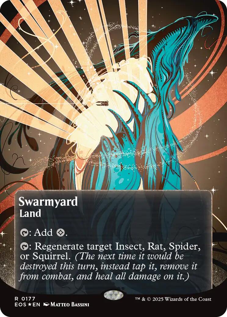 Swarmyard (0087) (Borderless) (Galaxy Foil) [Edge of Eternities: Stellar Sights] | Card Merchant Takapuna