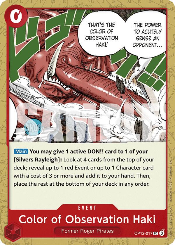 Color of Observation Haki [Legacy of the Master] | Card Merchant Takapuna