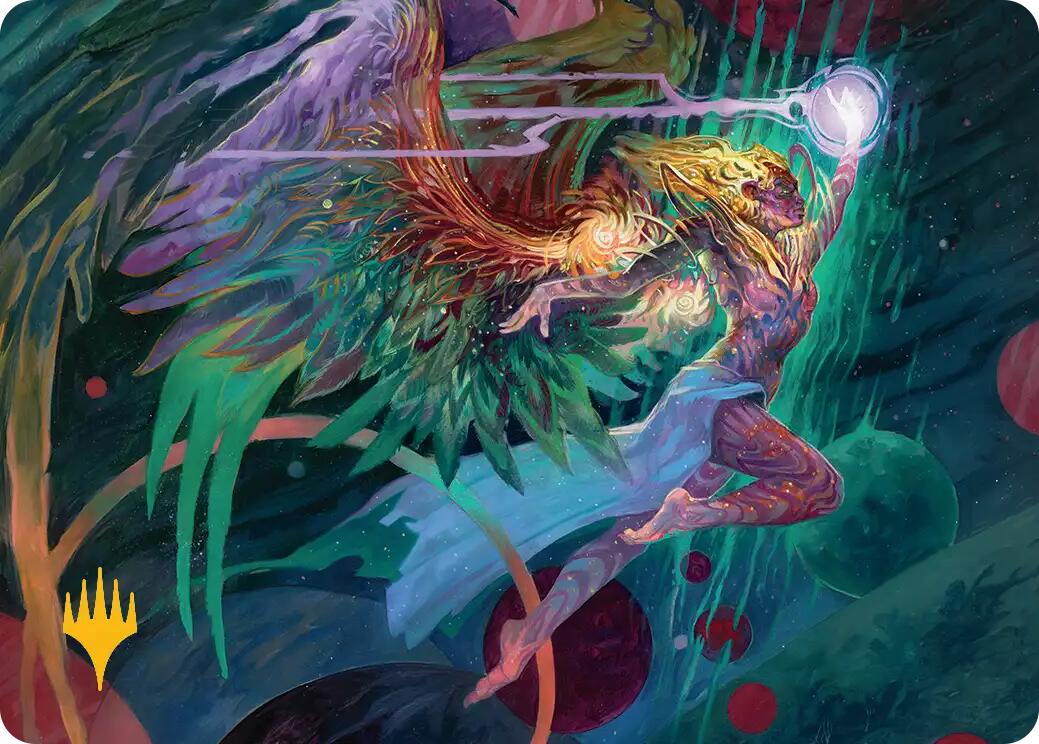 Exalted Sunborn Art Card (Gold-Stamped Signature) [Edge of Eternities Art Series] | Card Merchant Takapuna