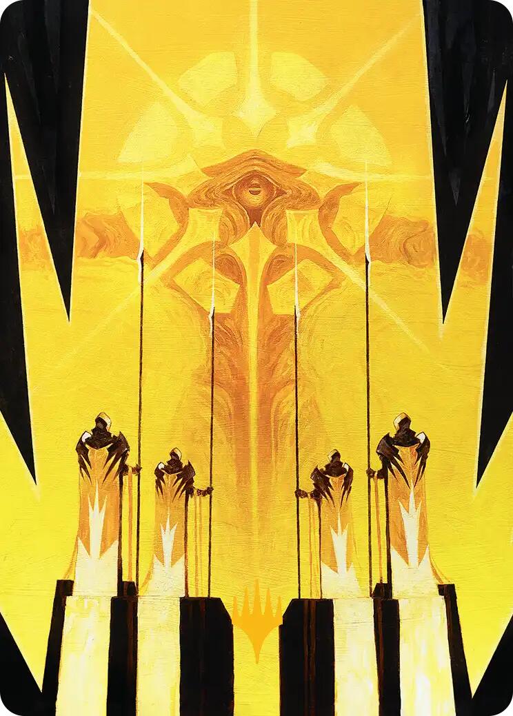 Hardlight Containment Art Card (Gold-Stamped Planeswalker Symbol) [Edge of Eternities Art Series] | Card Merchant Takapuna