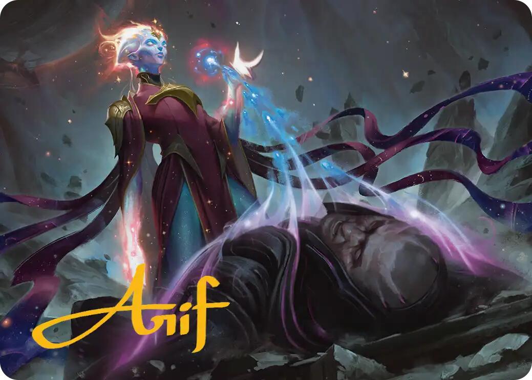 Lightstall Inquisitor Art Card (Gold-Stamped Signature) [Edge of Eternities Art Series] | Card Merchant Takapuna
