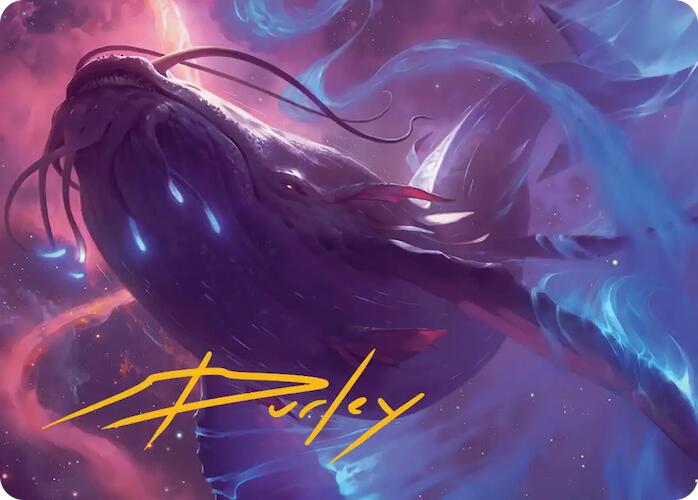 Starbreach Whale Art Card (Gold-Stamped Signature) [Edge of Eternities Art Series] | Card Merchant Takapuna
