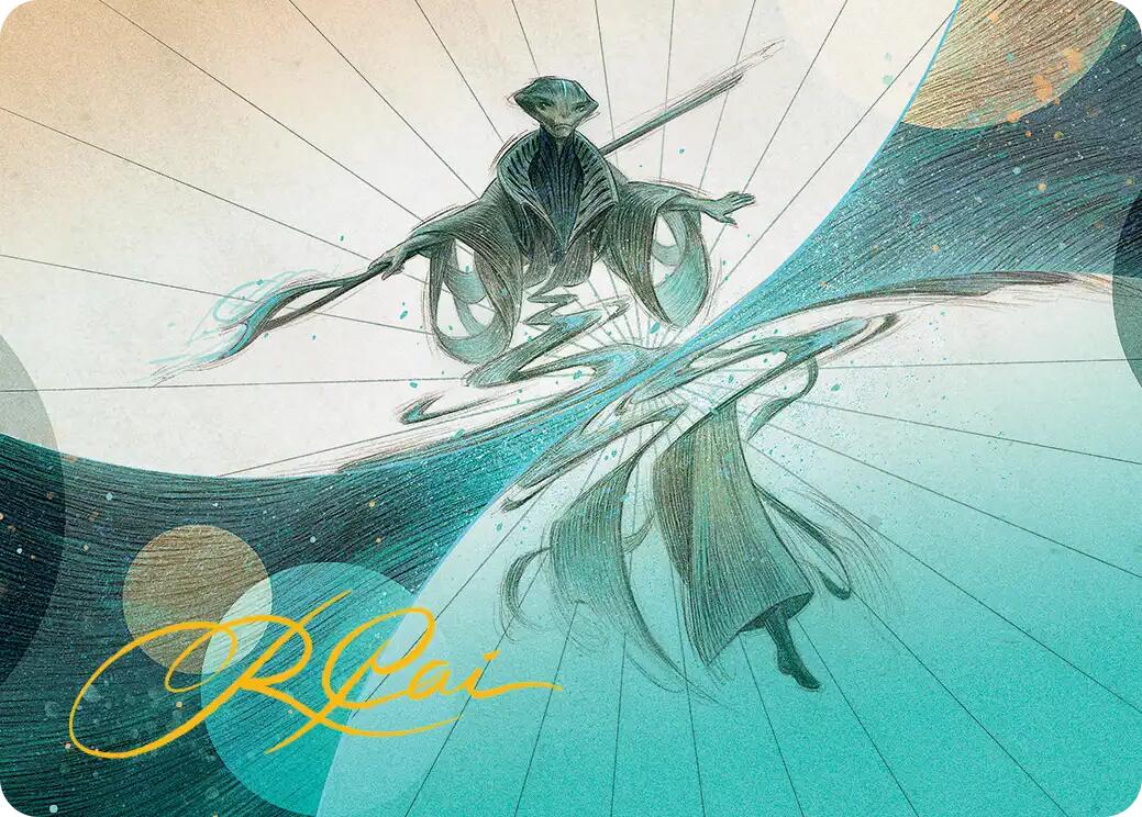 Weftwalking Art Card (Gold-Stamped Signature) [Edge of Eternities Art Series] | Card Merchant Takapuna