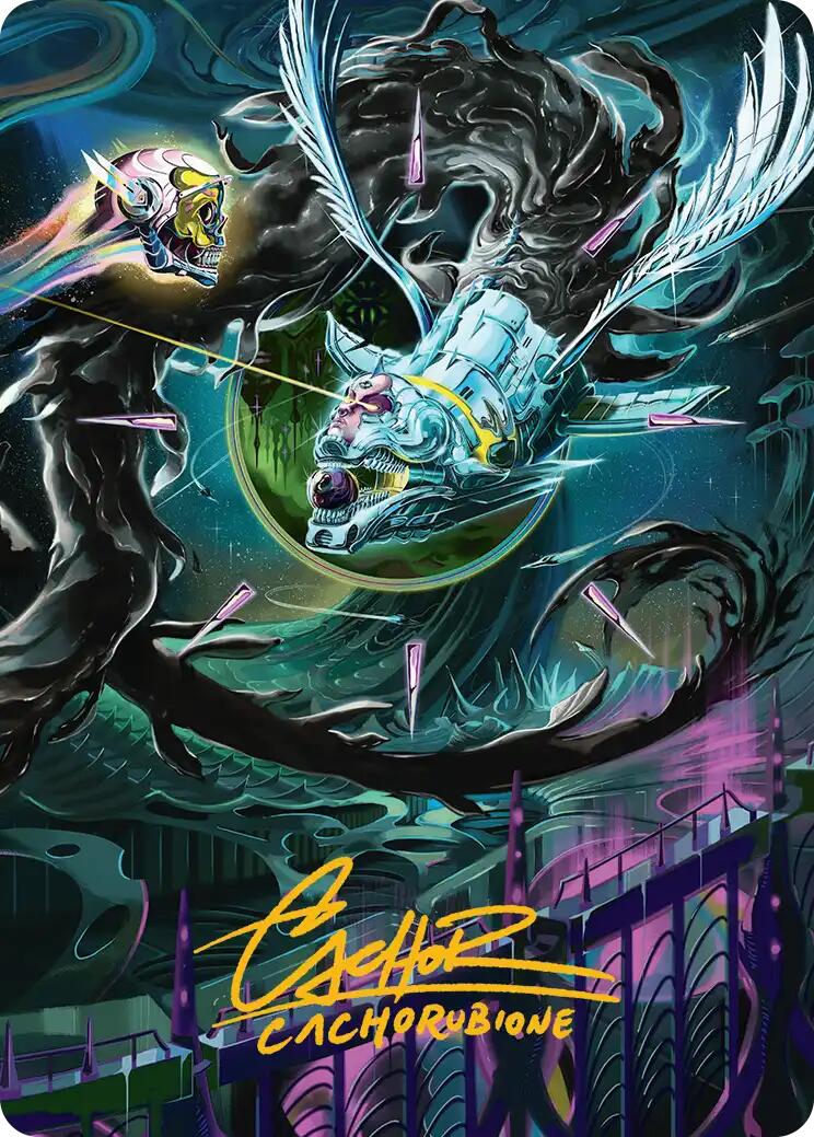 Quantum Riddler Art Card (Gold-Stamped Signature) [Edge of Eternities Art Series] | Card Merchant Takapuna