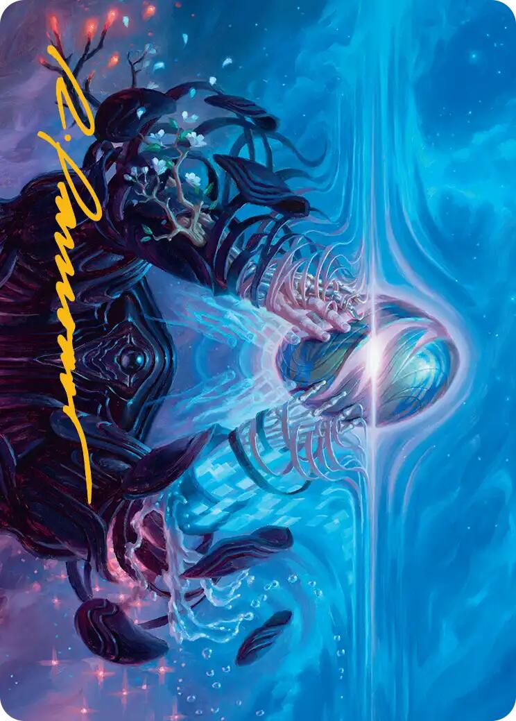The Endstone Art Card (Gold-Stamped Signature) [Edge of Eternities Art Series] | Card Merchant Takapuna