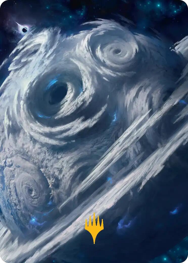 Uthros, Titanic Godcore Art Card (Gold-Stamped Planeswalker Symbol) [Edge of Eternities Art Series] | Card Merchant Takapuna