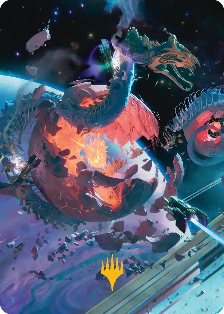 Scavenger Grounds Art Card (47/54) (Gold-Stamped Planeswalker Symbol) [Edge of Eternities Art Series] | Card Merchant Takapuna