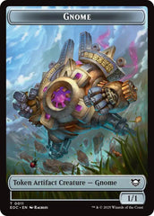 Gnome // Golem (0014) Double-Sided Token [Edge of Eternities Commander Tokens] | Card Merchant Takapuna