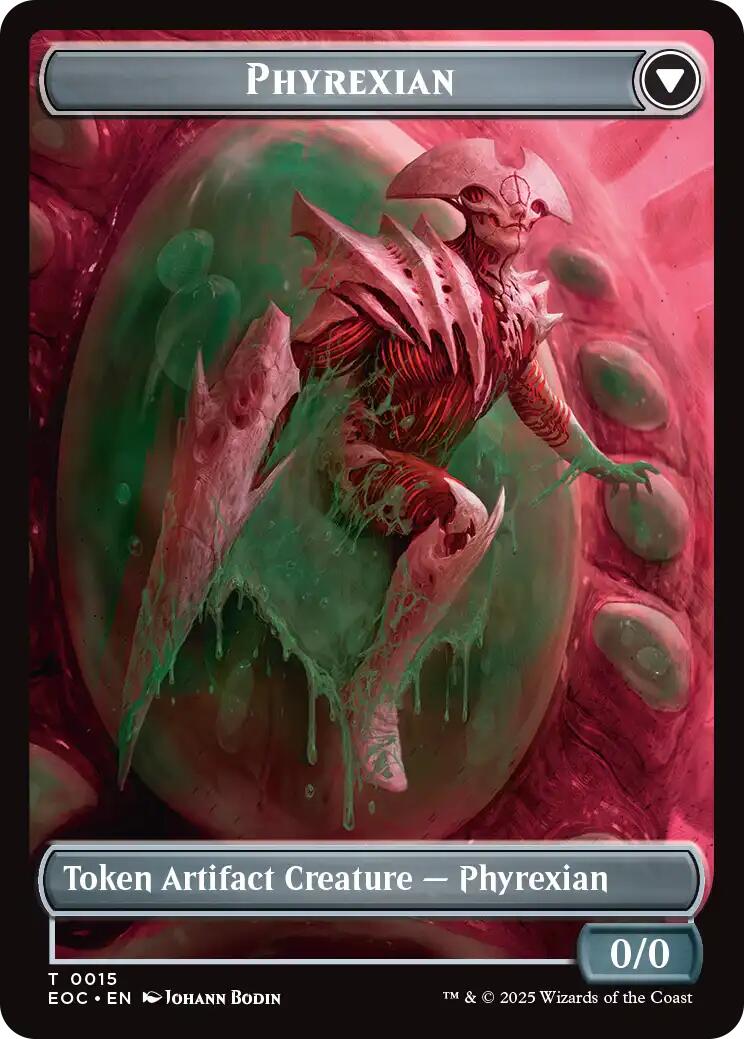 Incubator // Phyrexian Double-Sided Token [Edge of Eternities Commander Tokens] | Card Merchant Takapuna