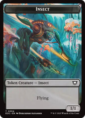 Insect // Elemental (0007) Double-Sided Token [Edge of Eternities Commander Tokens] | Card Merchant Takapuna