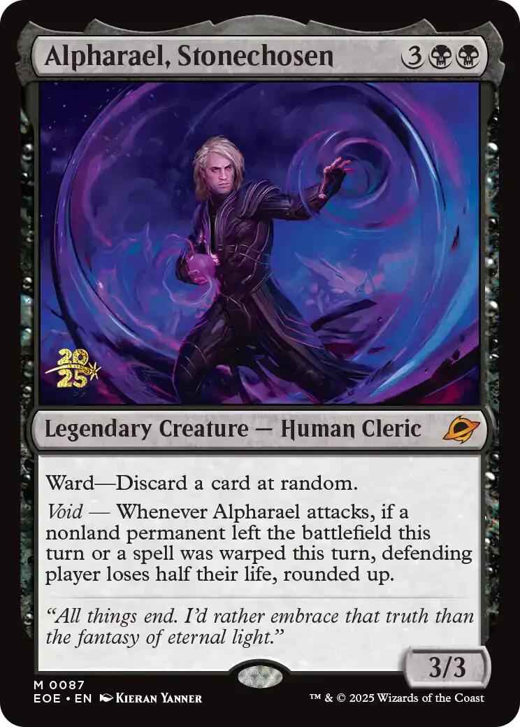 Alpharael, Stonechosen [Edge of Eternities Prerelease Promos] | Card Merchant Takapuna