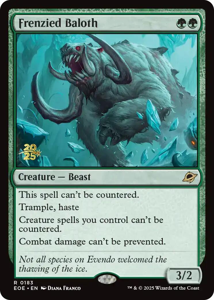 Frenzied Baloth [Edge of Eternities Prerelease Promos] | Card Merchant Takapuna