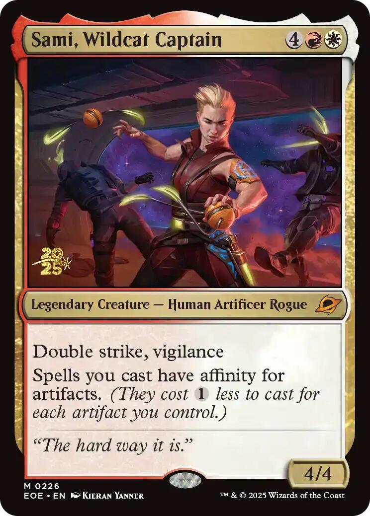 Sami, Wildcat Captain [Edge of Eternities Prerelease Promos] | Card Merchant Takapuna