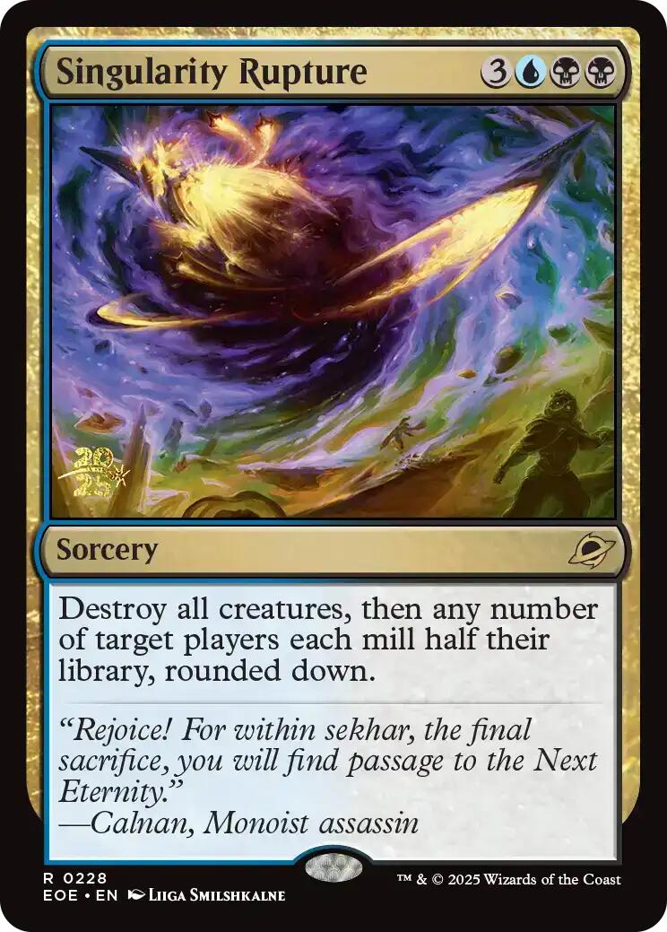 Singularity Rupture [Edge of Eternities Prerelease Promos] | Card Merchant Takapuna
