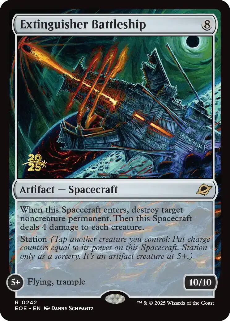 Extinguisher Battleship [Edge of Eternities Prerelease Promos] | Card Merchant Takapuna