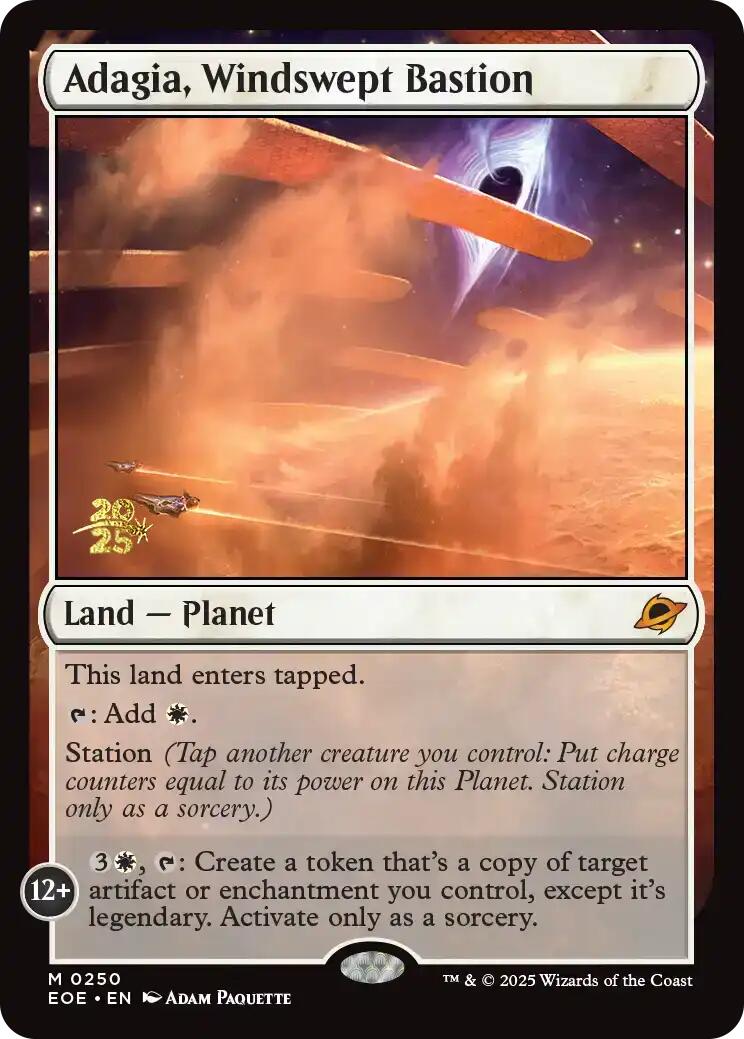 Adagia, Windswept Bastion [Edge of Eternities Prerelease Promos] | Card Merchant Takapuna