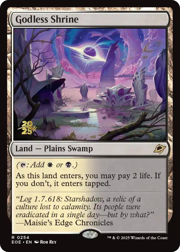 Godless Shrine [Edge of Eternities Prerelease Promos] | Card Merchant Takapuna