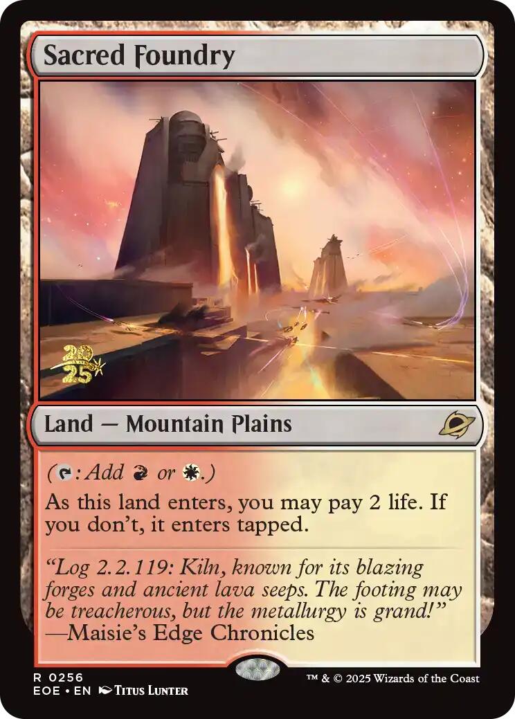 Sacred Foundry [Edge of Eternities Prerelease Promos] | Card Merchant Takapuna