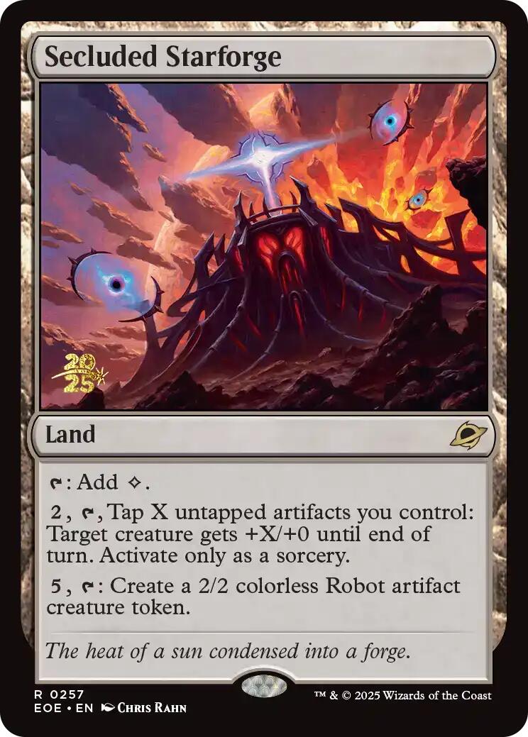 Secluded Starforge [Edge of Eternities Prerelease Promos] | Card Merchant Takapuna